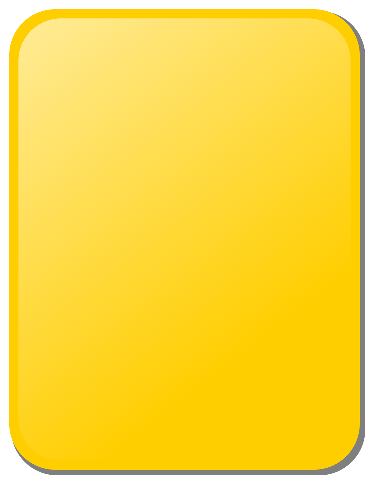 Yellow card icon